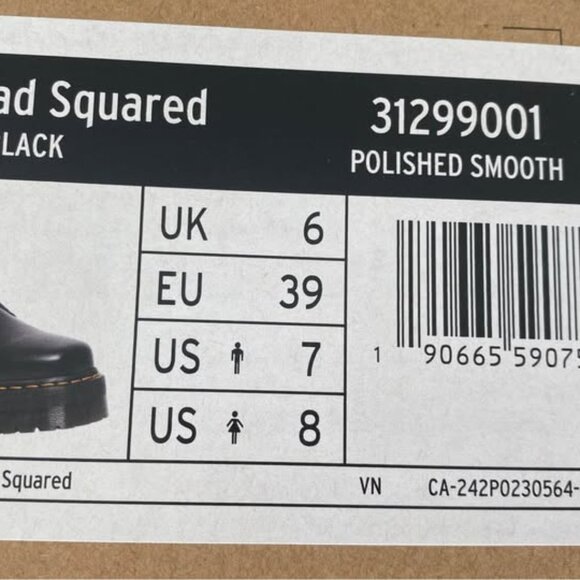 Dr. Martens 1461 Quad Squared Polished Smooth leather Shoes - Picture 5 of 5